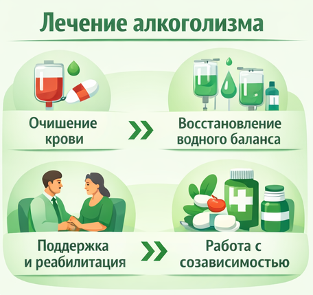 лечение алкоголизма в Калуге этапы